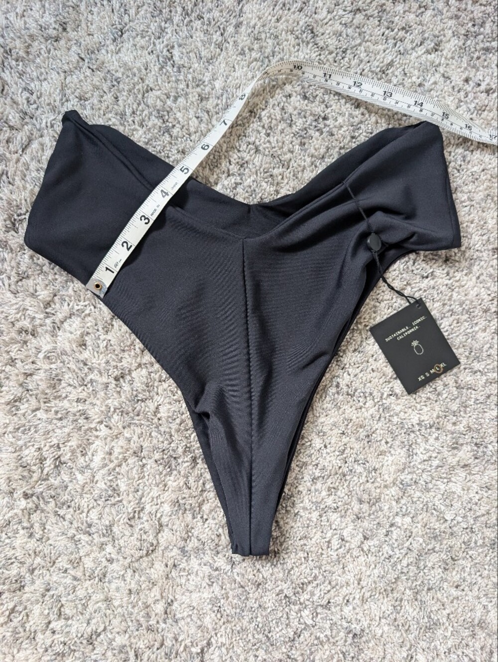Skatie Black Bikini Bottom NWT - Picture 4 of 6